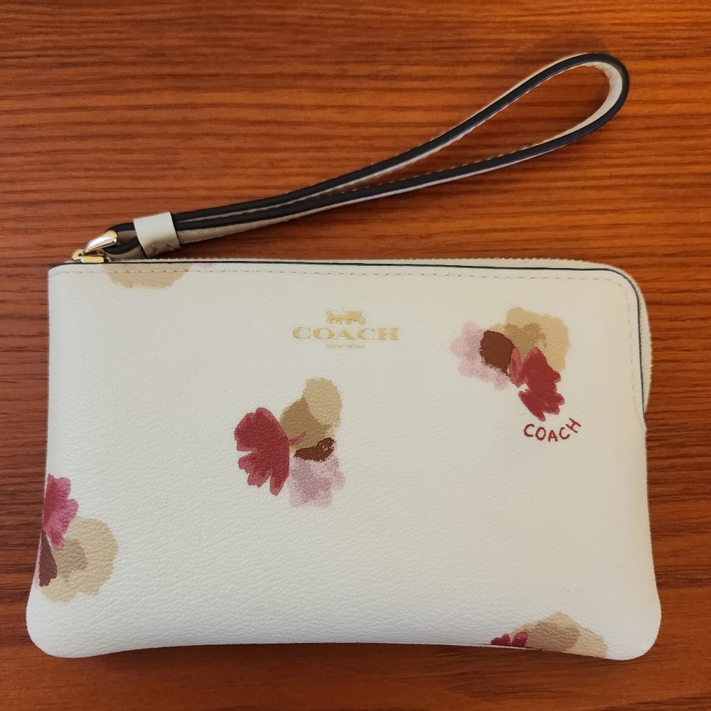 Coach Floral Wristlet
